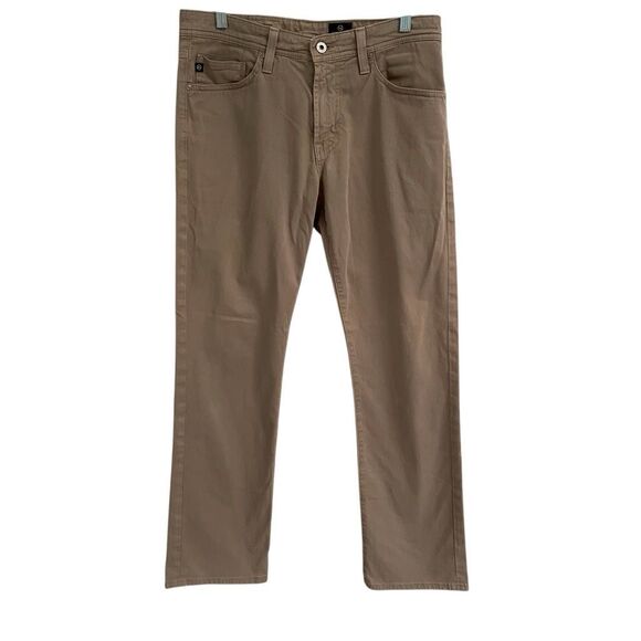 AG Adriano Goldschmied The Protégé Straight Leg Pants Tan Men’s *31 Read - Picture 1 of 6